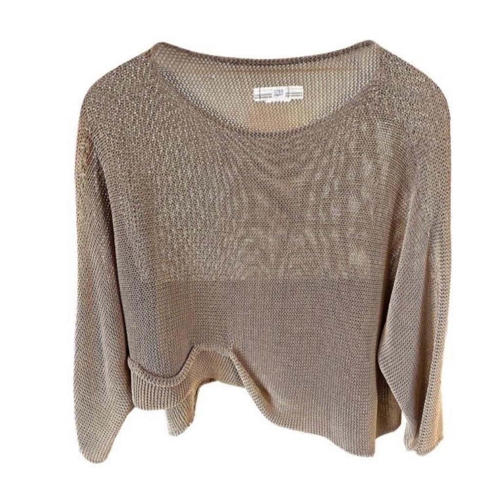 Crea Concept tan asymmetrical sweater
